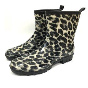 Sociology Alice Leopard Rain Boots 11